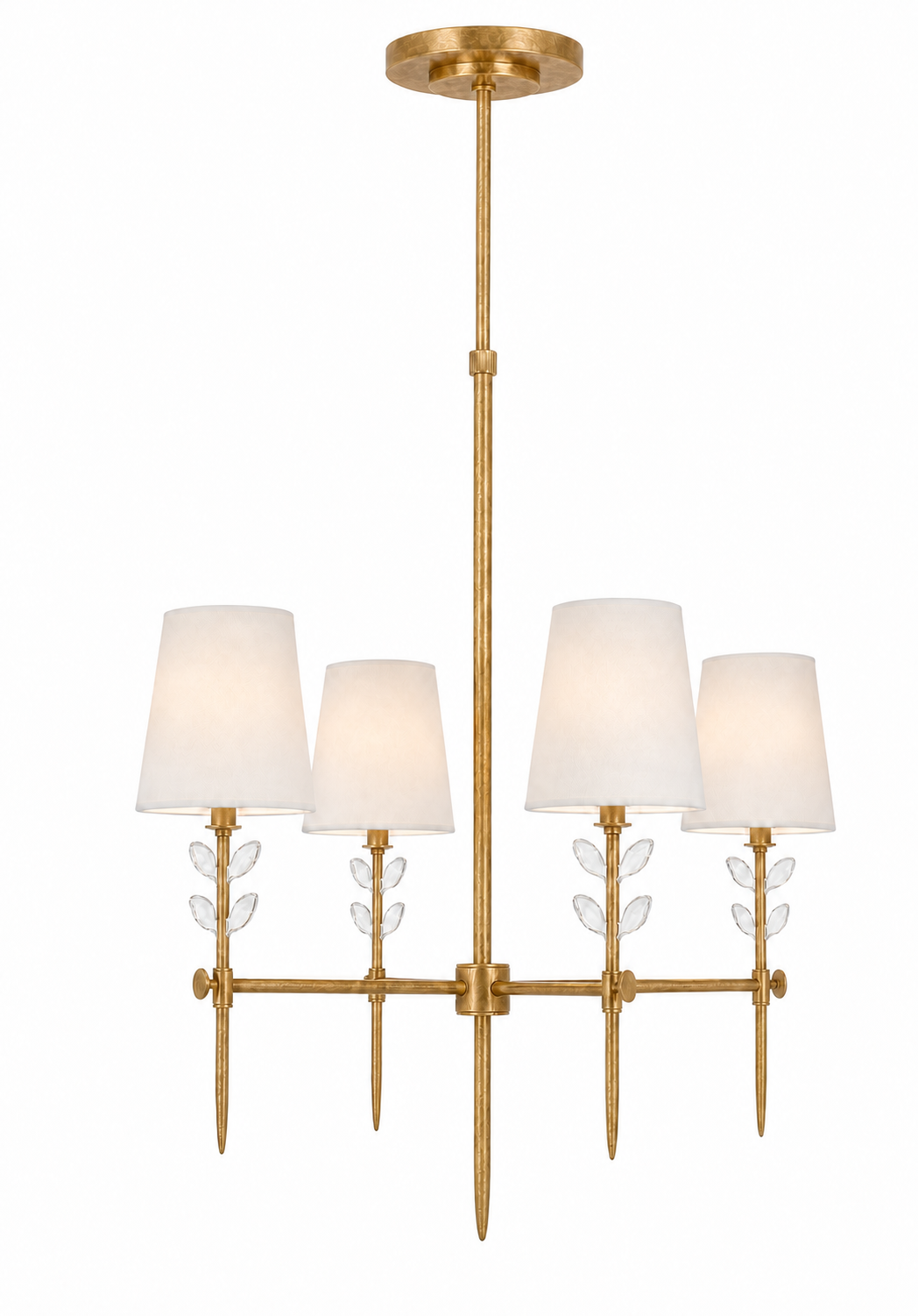 Baker Glass Chandelier by Erhaus