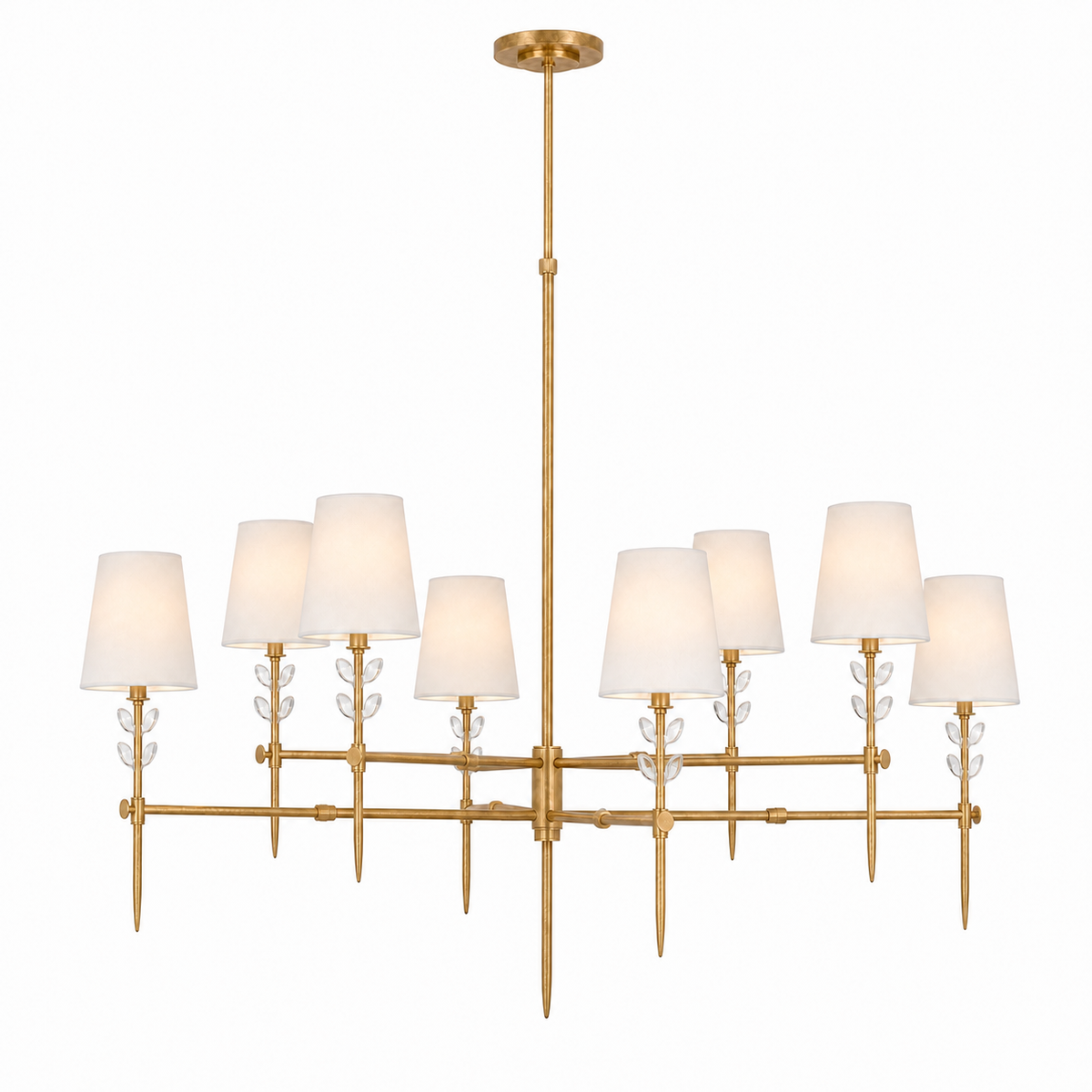 Bryant Extra Large Two Tier Glass Chandelier by Erhaus