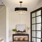 Modern Luxury Multi-Tier Oval / round Crystal Tiered Chandelier