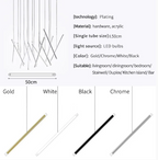 Modern Italian Creative Art Sticks Ceiling Chandelier for Living Room / staircase / hotel Lobby