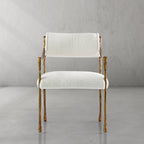 Vintage Forged Retro Copper Iron Frame Dining Chair