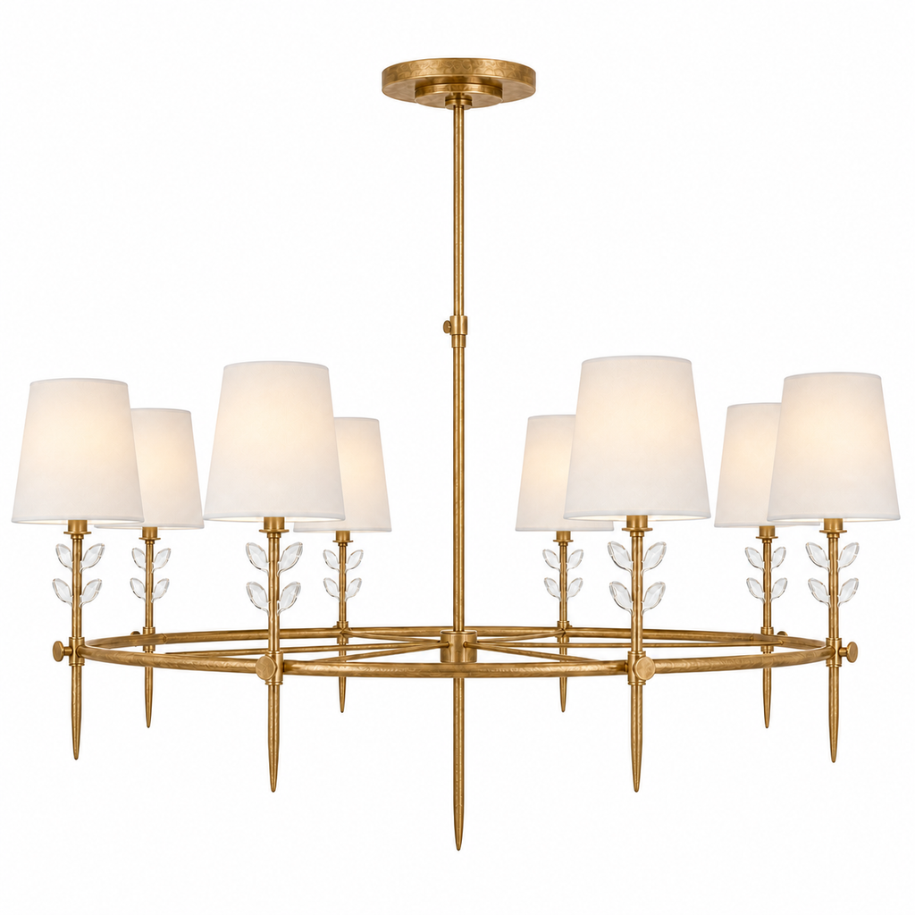 Bryant Glass Large Ring Chandelier