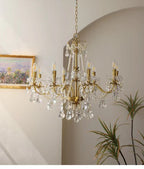 Traditional French Modern Candle Chandelier for Living Room Bedroom