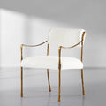 Vintage Forged Retro Copper Iron Frame Dining Chair