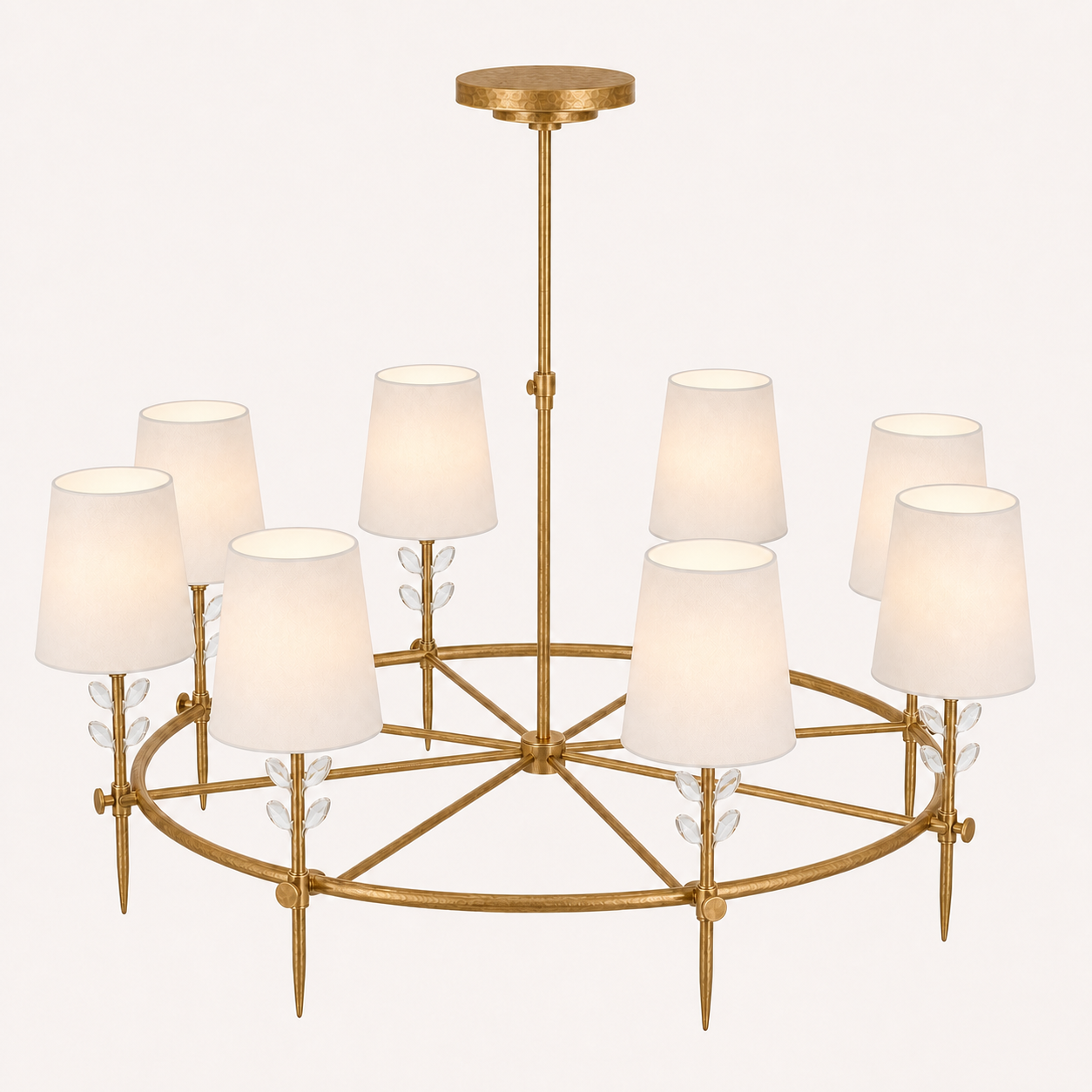 Bryant Glass Large Ring Chandelier