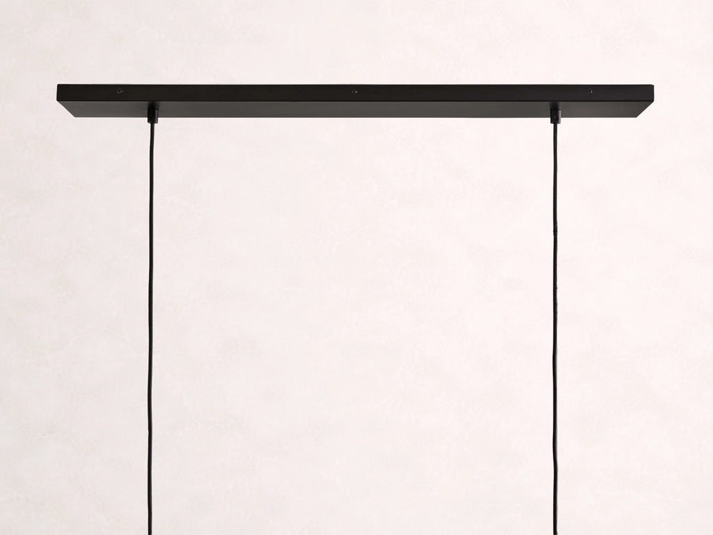 Lena Linear Wood Glass Chandelier 47-Inch62-Inch72-Inchl