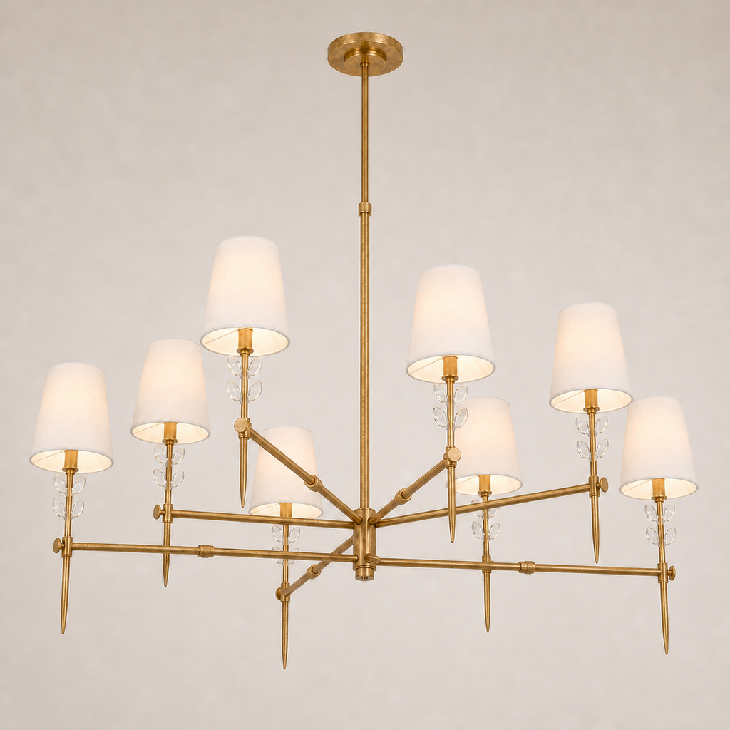 Bryant Extra Large Two Tier Glass Chandelier