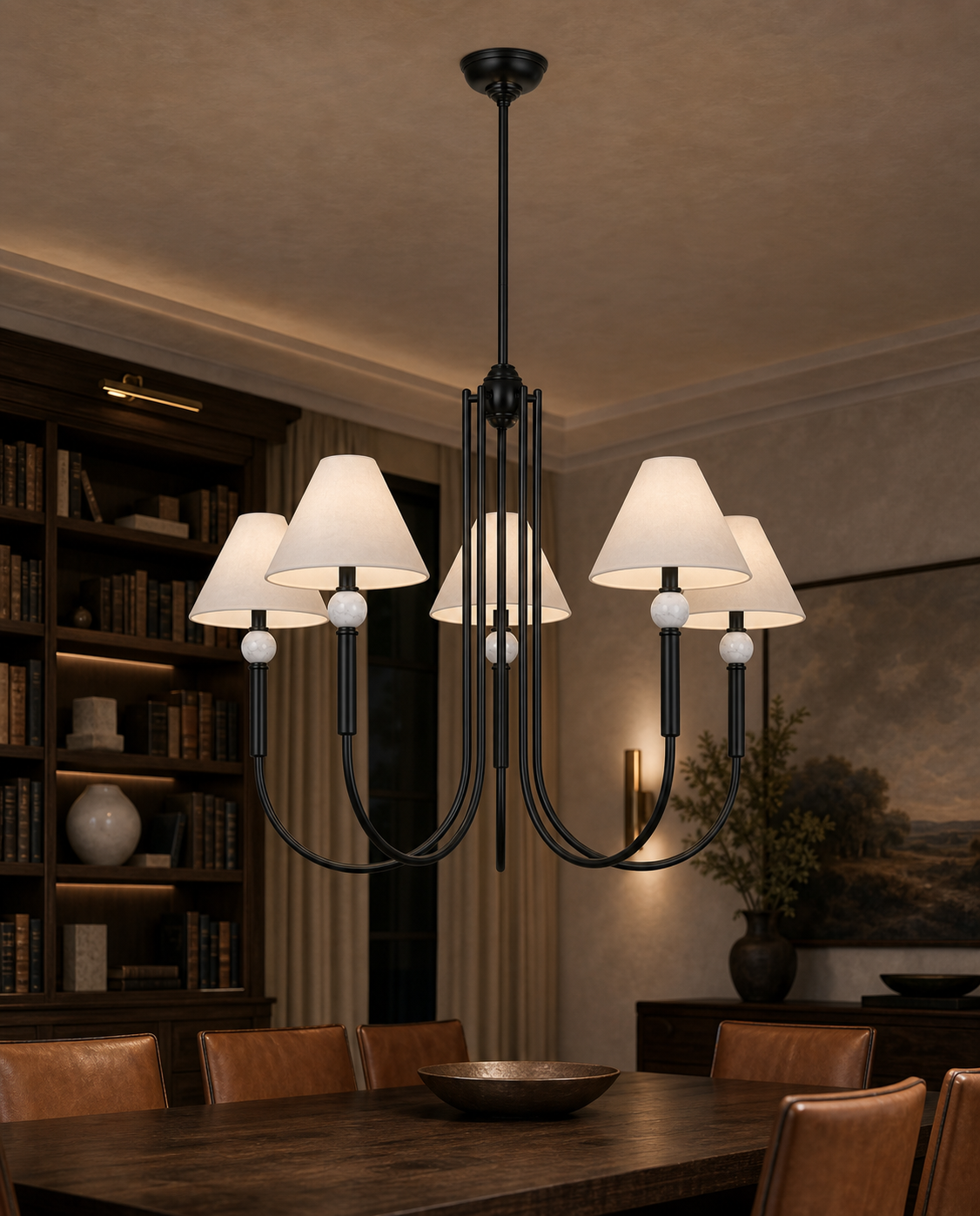 Porteau 5 Light Large Chandelier