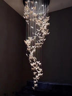 Modern Spiral Staircase Chandelier Ceiling Light for High Ceiling Living Room / Entryway