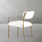 Vintage Forged Retro Copper Iron Frame Dining Chair