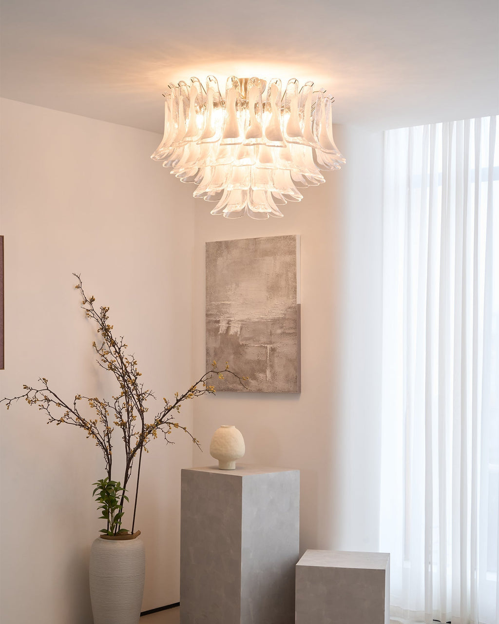 Wave Murano Ceiling Lamp