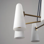 Modern Style Round Cone Glass Chandelier for Bedroom / living Room / dining Room