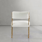 Vintage Forged Retro Copper Iron Frame Dining Chair