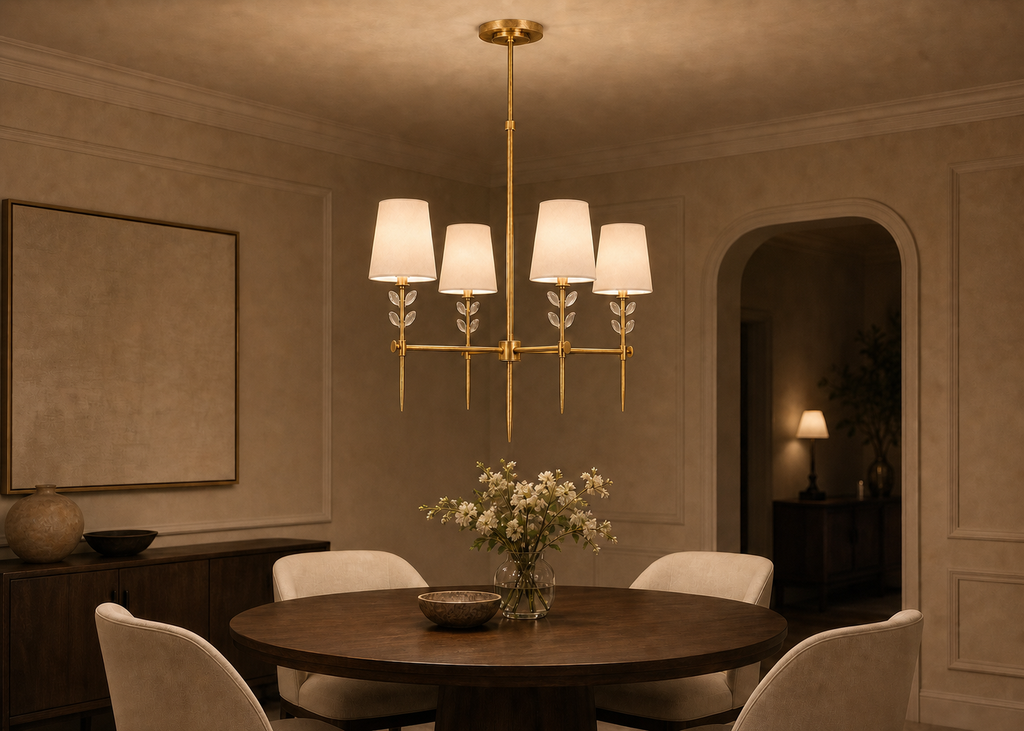 Baker Glass Chandelier