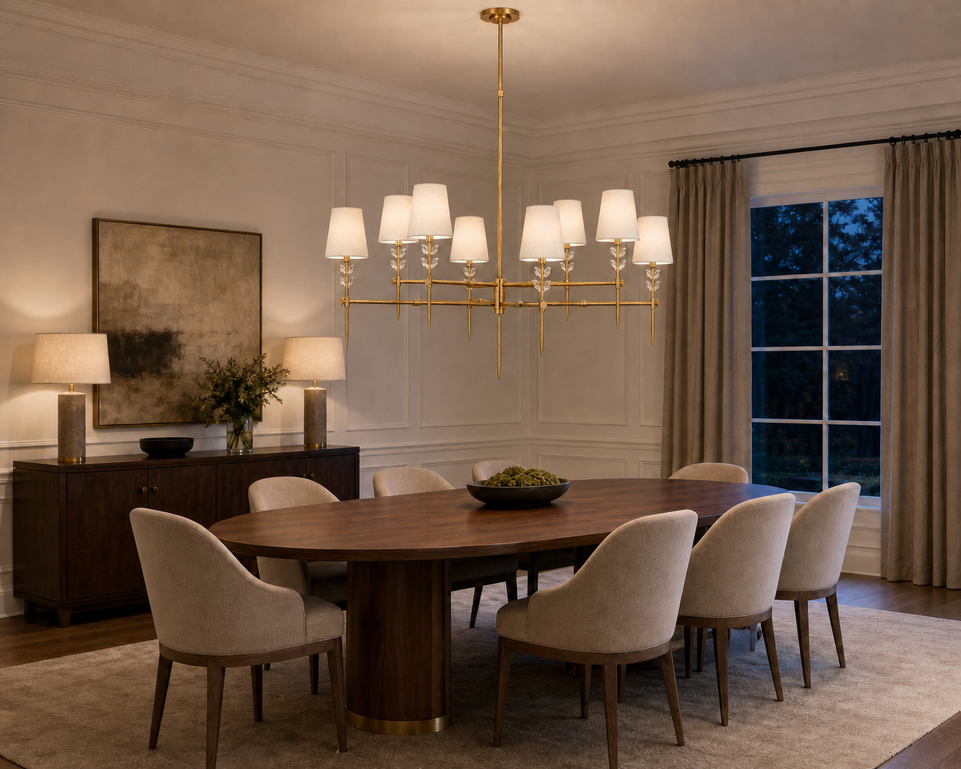 Bryant Extra Large Two Tier Glass Chandelier