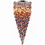 Crystal Stone Crystal Spiral Chandelier