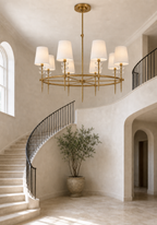 Bryant Glass Large Ring Chandelier
