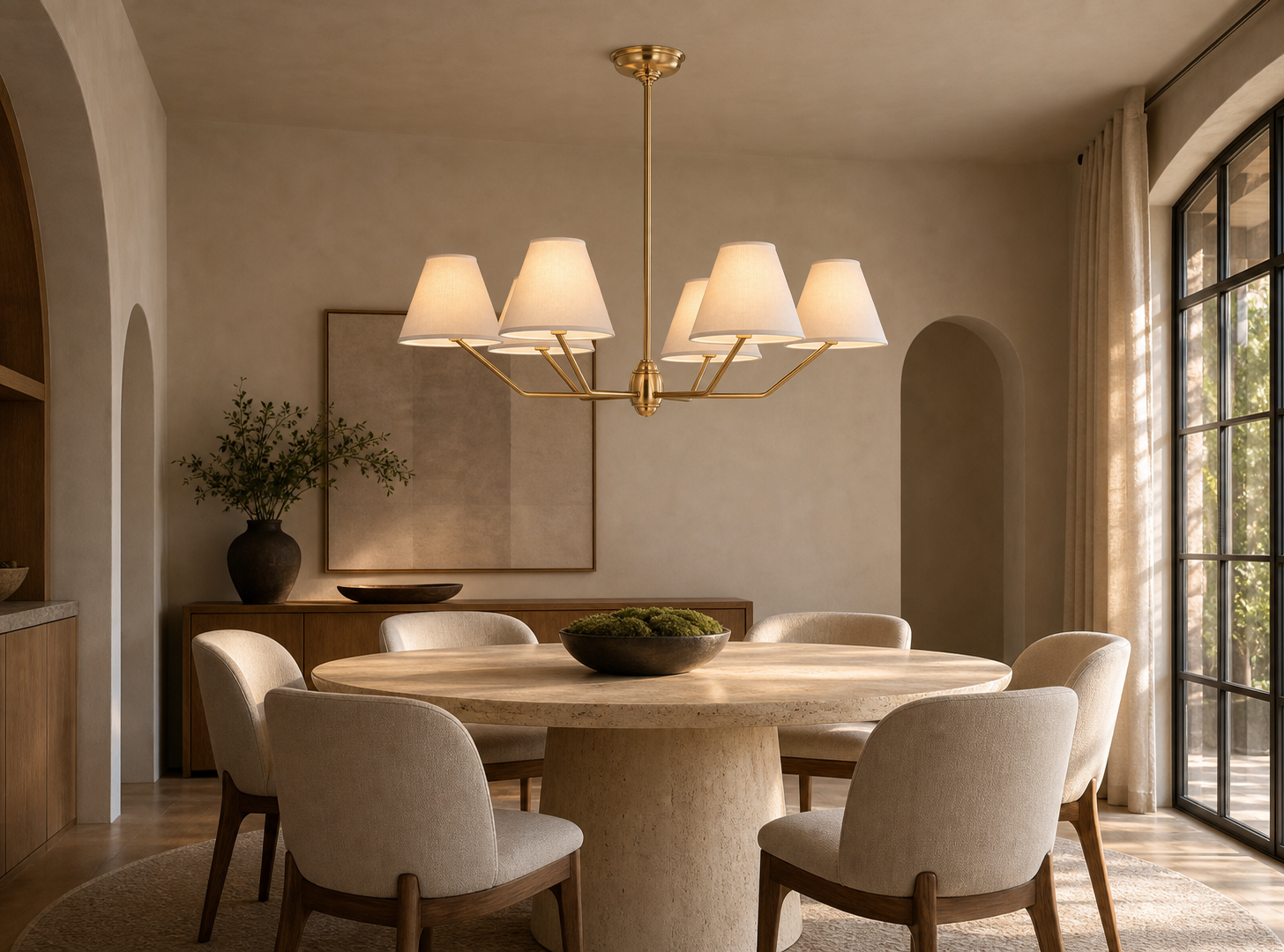 Burke 6-Light Large Chandelier