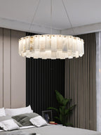 Halos Alabaster Round / square Chandelier