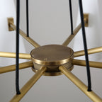 Modern Style Round Cone Glass Chandelier for Bedroom / living Room / dining Room