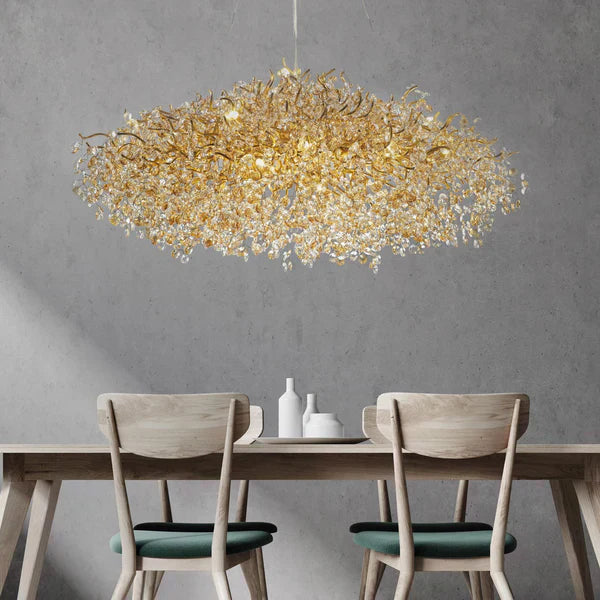 New Modern Light Luxury Branch Crystal Chandelier for Dining / living Room