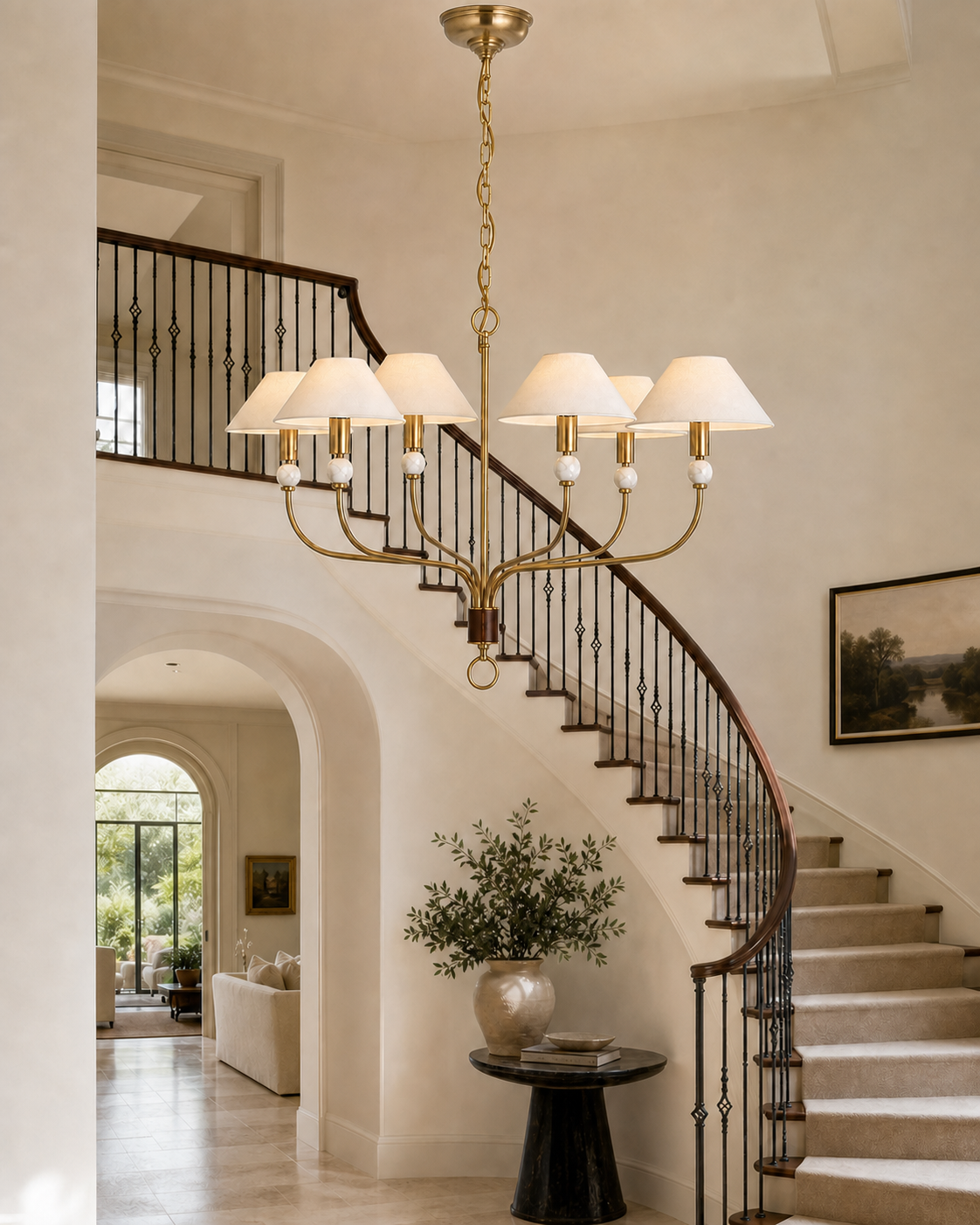 Griffin Grande Tail Chandelier