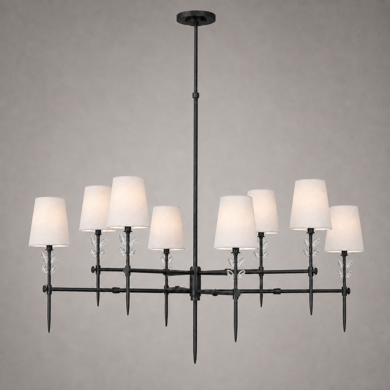 Bryant Extra Large Two Tier Glass Chandelier