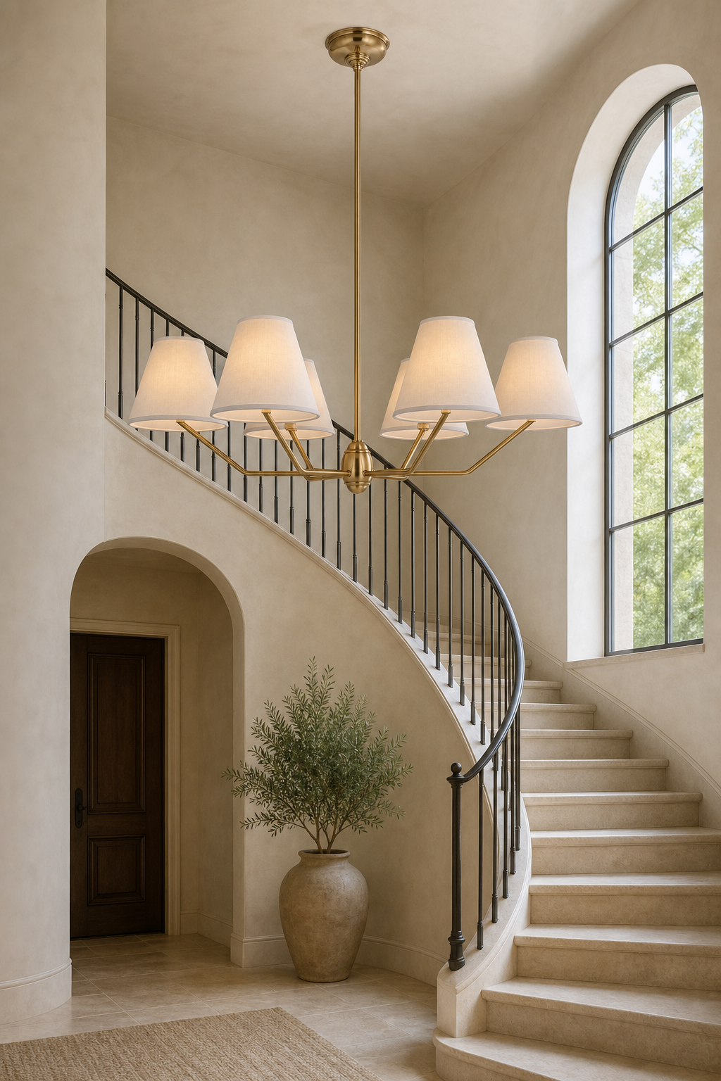 Burke 6-Light Large Chandelier
