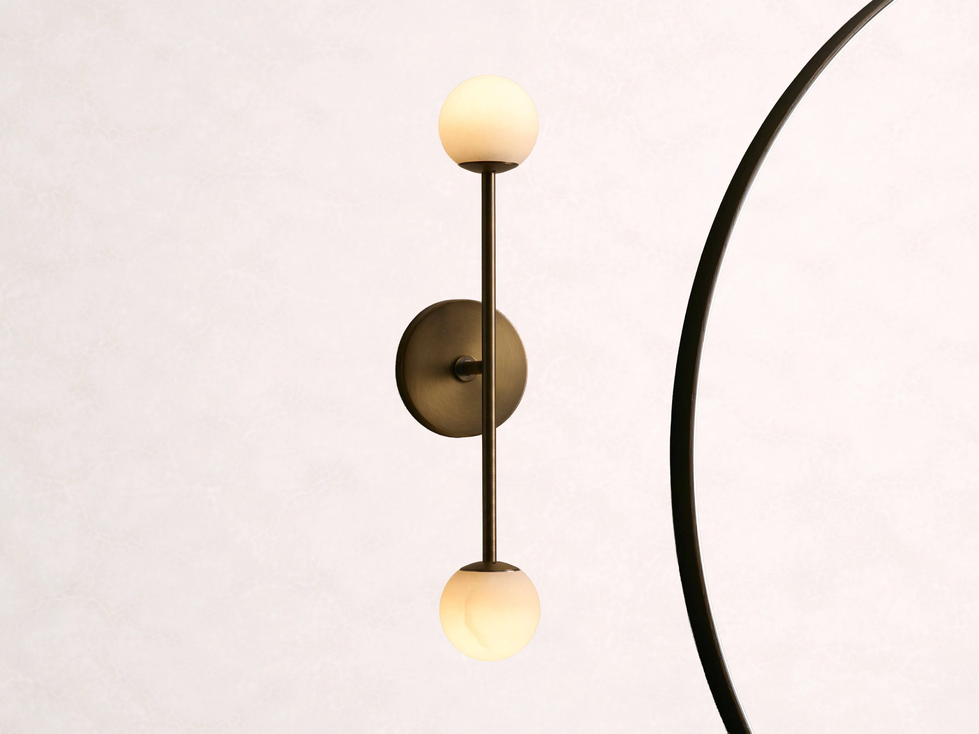 Girouette Alabaster Double Sconce