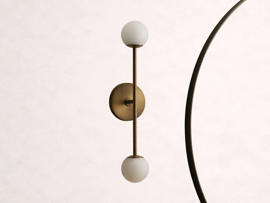 Girouette Alabaster Double Sconce