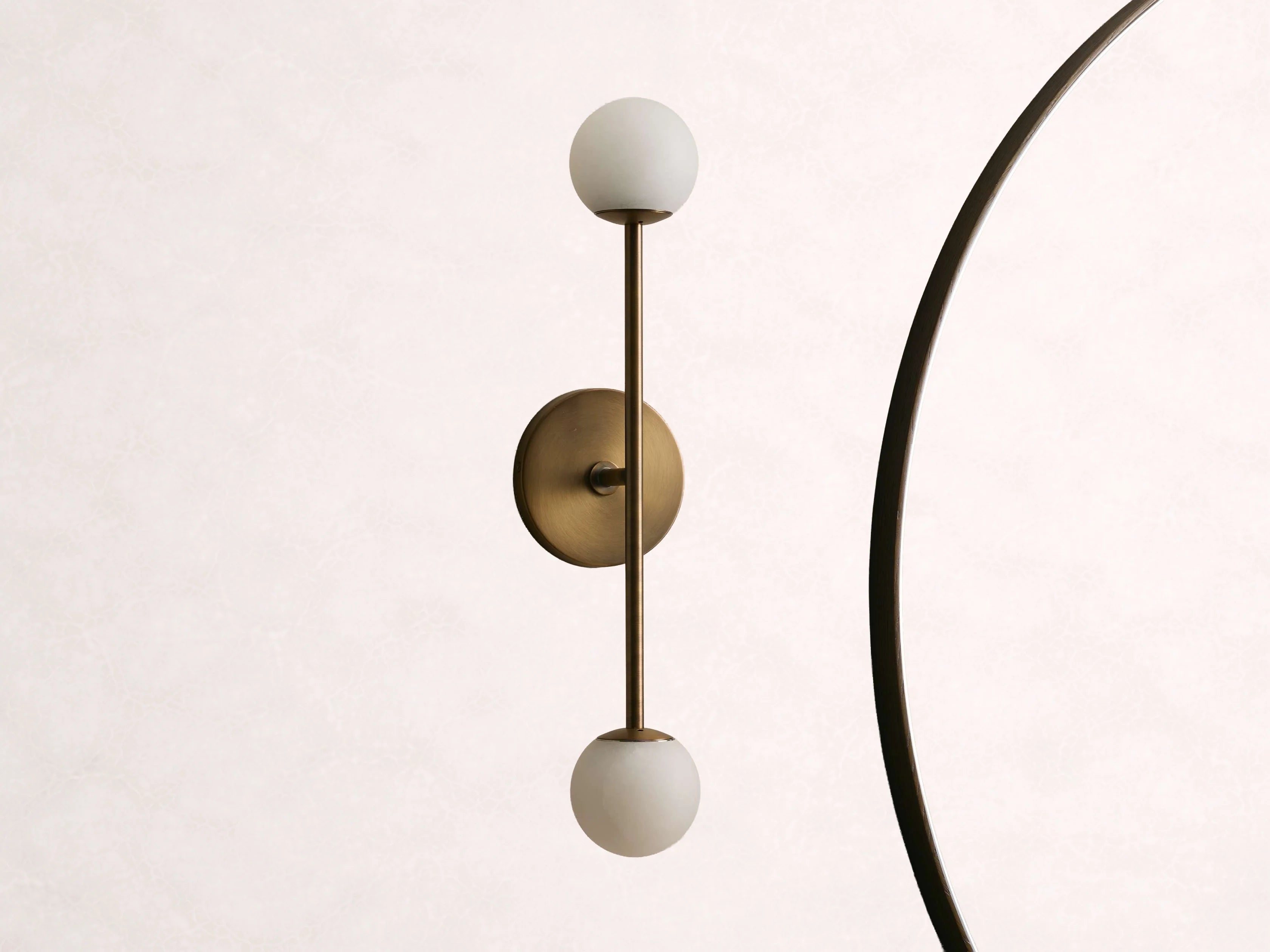 Girouette Alabaster Double Sconce