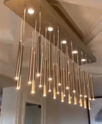 Gold Minimalism Pendant Chandelier for Dining Room