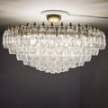 Prismatico 12-Light Clear Ceiling Lamp 35"