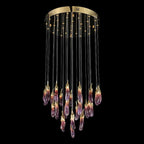 Eggplant-Shaped Chandelier Purple Color