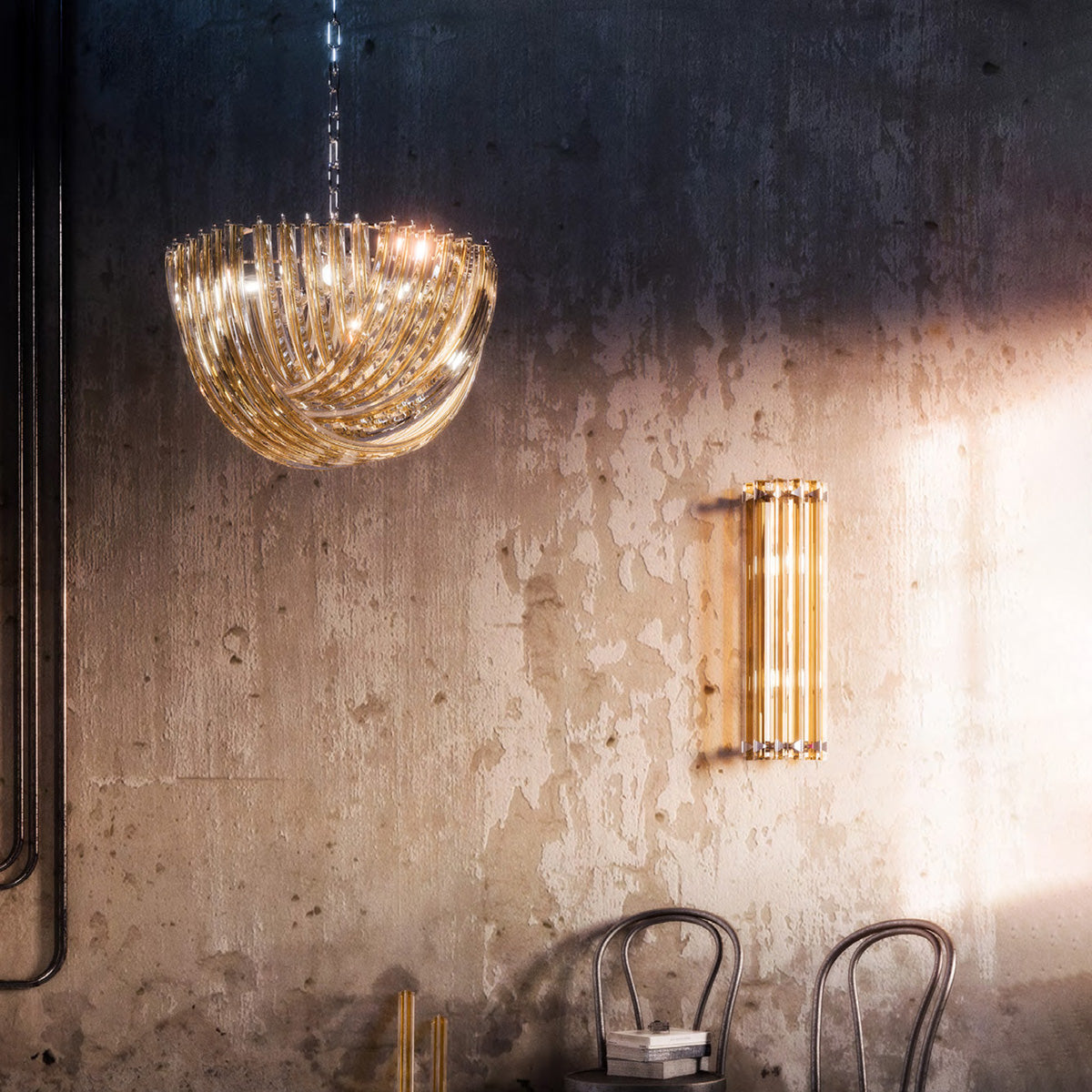 Winnie Triedri Glass Chandelier