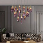 Eggplant-Shaped Chandelier Purple Color