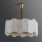 Alabaster Lorry Round Chandelier 20-Inch31"