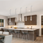 Soltaire Crystal Pendant 1 Light 2 Lights