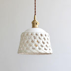 Openwork Ceramic Pendant Lamp