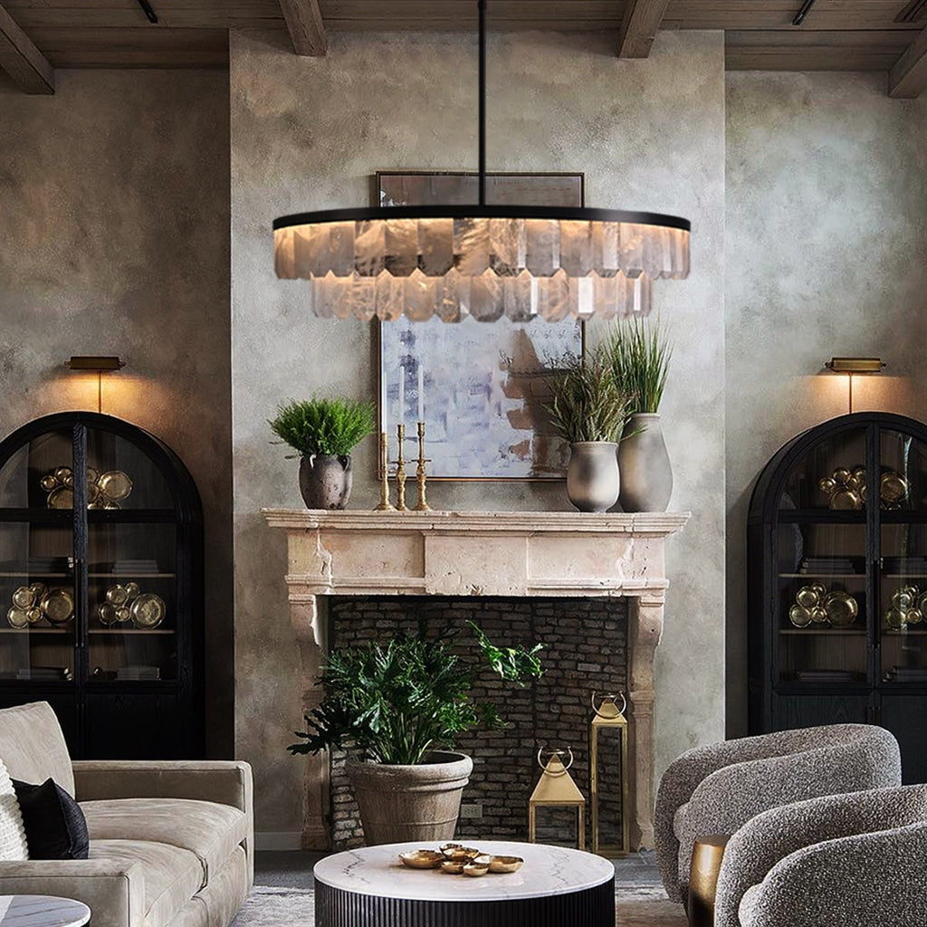 Rolantis Double Rock Crystal Chandelier