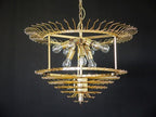 Murano Glass Chandelier – Quadriedri – 265 Prisms – Transparent