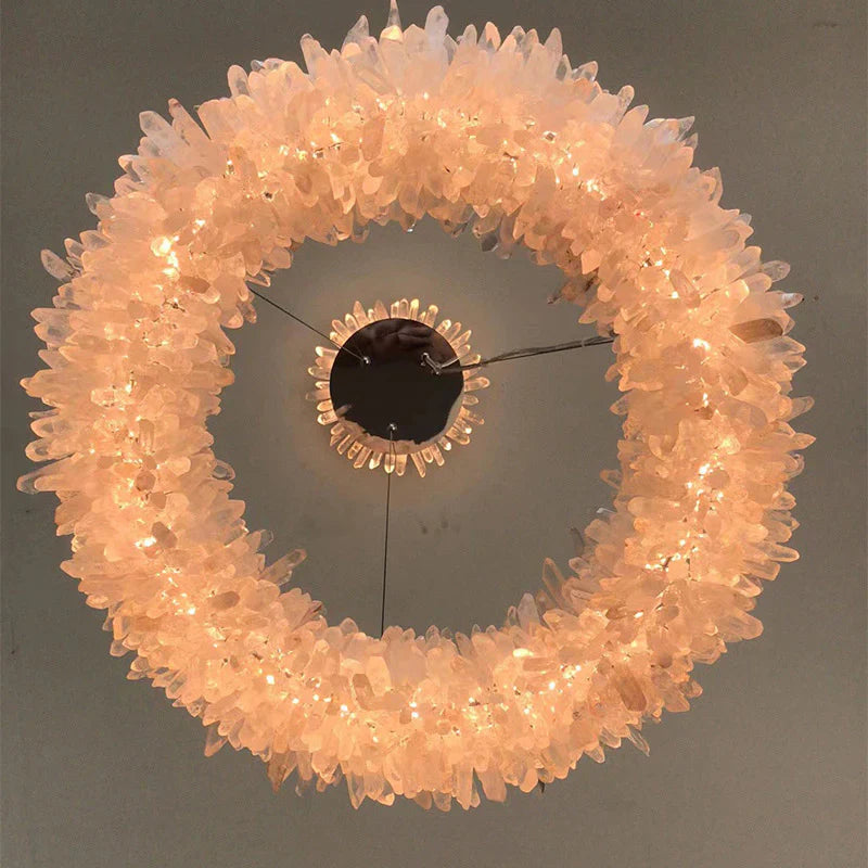Modern Round / oval / linear / square Natural Crystal Chandelier