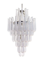 Murano Chandelier – Drop – 85 Glasses – Transparent