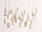 Gianna Rectangular Selenite Stone Chandelier 15 Light 20 Light