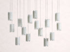Gianna Rectangular Selenite Stone Chandelier 15 Light 20 Light