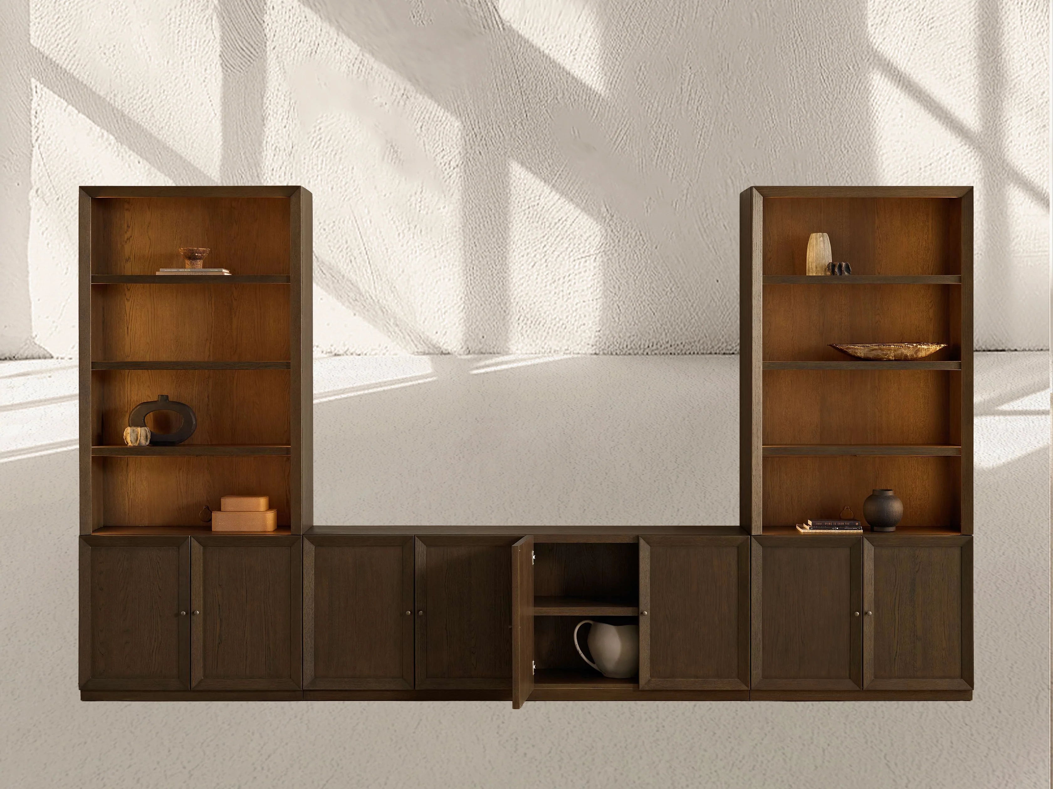 Nason Modular Open Media Cabinet Set