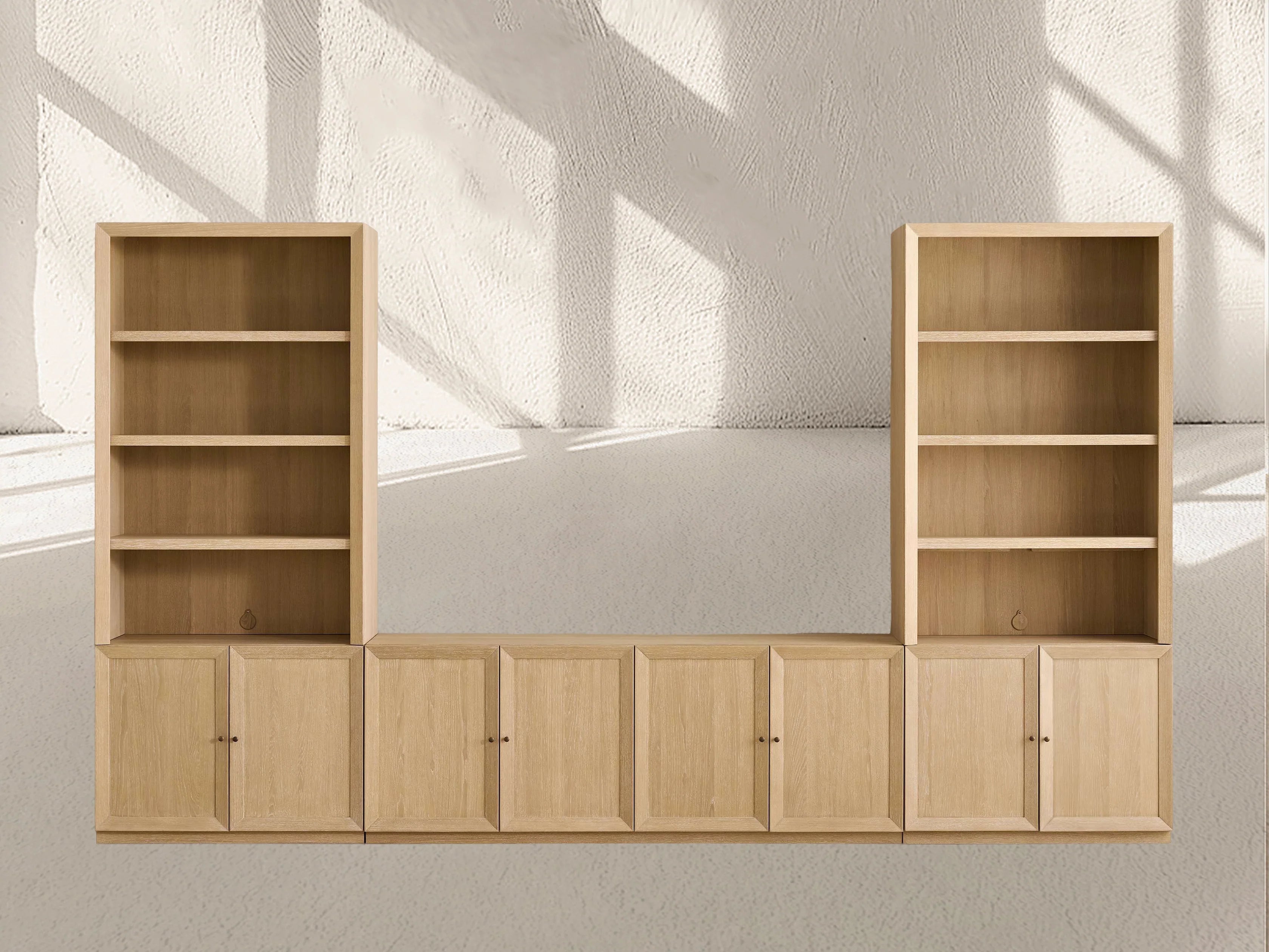 Nason Modular Open Media Cabinet Set