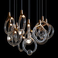 Orvella Crystal Orbit Scatter Chandelier