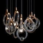 Orvella Crystal Orbit Scatter Chandelier