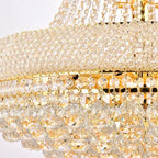 Kaler Elegant Luxury Living Room Three Tier Crystal Chandelier 30-Inch
